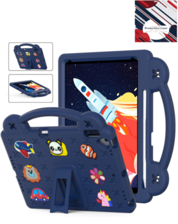 Shockproof Handle Case - NAVY BLUE for iPad 10.2" (7th / 8th / 9th) / Air 3 / Pro 10.5 (Only Ground Shipping)