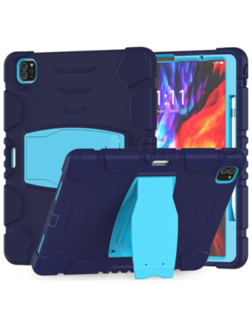 Full Body Protection Stand Case - NAVY BLUE for iPad Air 11 2024 / Air 4 / Air 5 / Pro 11 (1st / 2nd / 3rd / 4th) (Only Ground Shipping)
