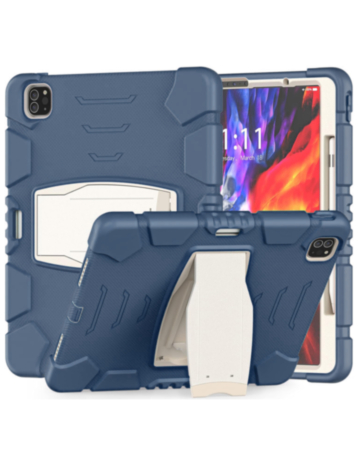 Full Body Protection Stand Case - BLUE for iPad Air 11 2024 / Air 4 / Air 5 / Pro 11 (1st / 2nd / 3rd / 4th) (Only Ground Shipping)