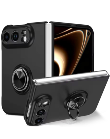 Magnetic Ring Stand Case for iPhone Duo (Black) (Only Ground Shipping)