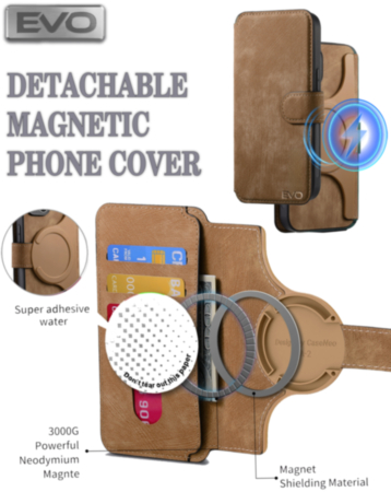 EVO Magnetic Phone Case - BROWN for Universal 6.4" (Only Ground Shipping)