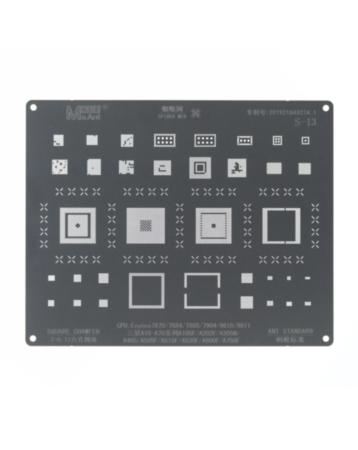MaAnt BGA Reballing Stencils For Galaxy A10 / A105F / A202F / A305N / A40S / A505F / A515F / A530F / A600F / A750F