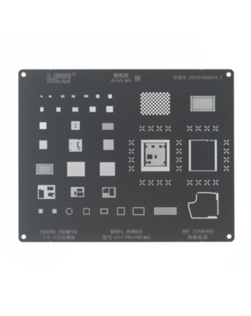 MaAnt Square Hole 0.12mm BGA Reballing Stencil for 11 / 11 Pro / 11 Pro Max (Not Returnable)