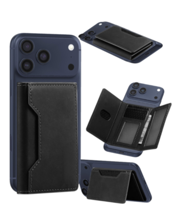 Universal Magnetic Leather Wallet (BLACK) (Only Ground Shipping)