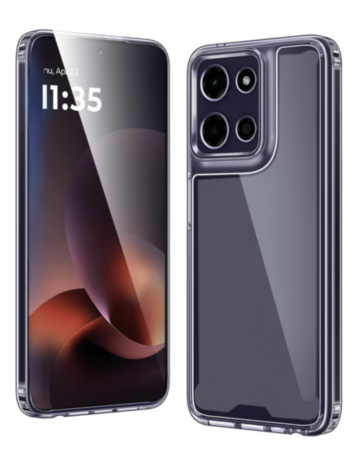 Hybrid Case with Air Cushion Technology - BLACK for Moto G Power 5G (2025 / 2026) / G Play 5G (2025) (Only Ground Shipping)