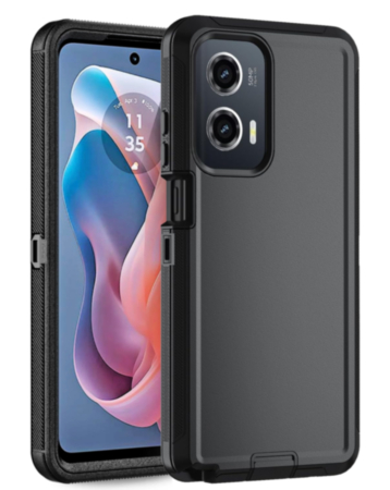 Heavy Duty Case for Moto G Stylus 5G (2024) (BLACK) (Only Ground Shipping)