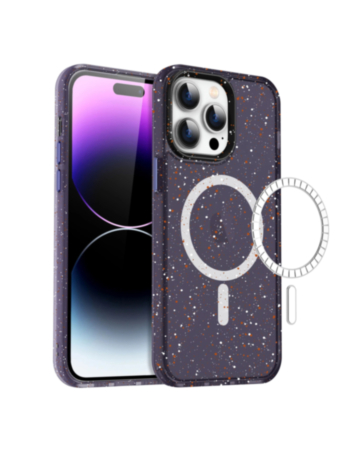 Splash - Ink Design Wireless Charging Case - PURPLE for iPhone 12 / 12 Pro (Only Ground Shipping)