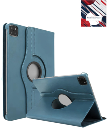 360 Degree Rotating Swivel Stand Case - LIGHT BLUE for iPad Pro 13 (7th / 2024) (Only Ground Shipping)