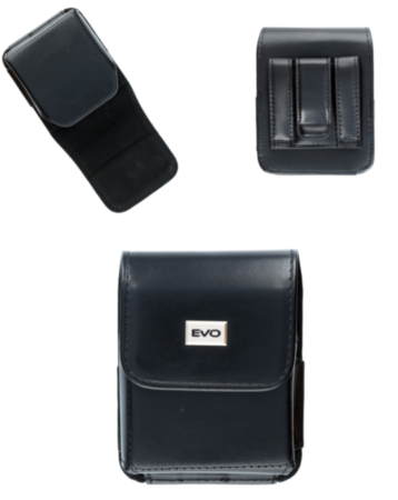 Flip Leather Cell Phone Pouch Holder with Card Slot Magnetic for Galaxy Z Flip - BLACK (Only Ground Shipping)