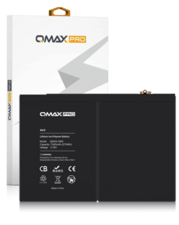 QMAX Replacement Battery for iPad Air 2 (7340 mAh) (Only Ground Shipping)
