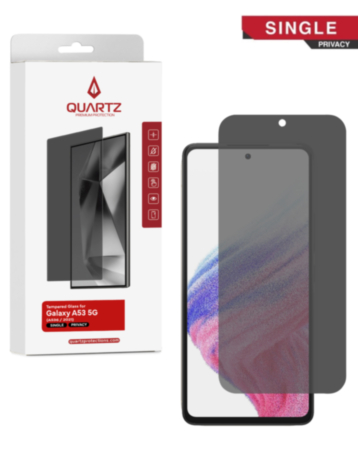 QUARTZ Privacy Tempered Glass for Galaxy A53 5G (A536 / 2021) (Single Pack)