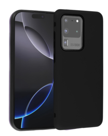 Full Cover New Design Silicone Case - BLACK for Galaxy S20 Ultra (Only Ground Shipping)