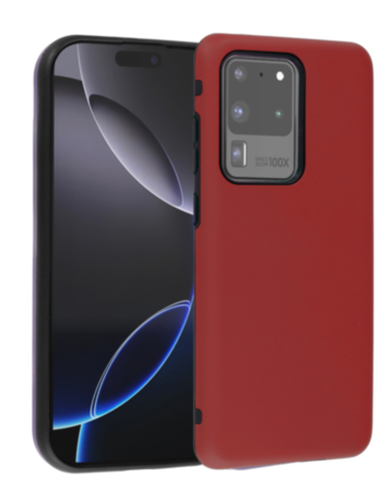 Full Cover New Design Silicone Case - RED for Galaxy S20 Ultra (Only Ground Shipping)