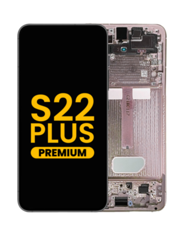 OLED Assembly with Frame for Galaxy S22 Plus (S906) (Pink Gold) (Premium)
