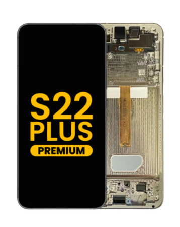 OLED Assembly with Frame for Galaxy S22 Plus (S906) (Phantom White) (Premium)