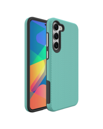 Galaxy S23 FE Shock Absorption Protective Dual Layer Case - TEAL (Only Ground Shipping)