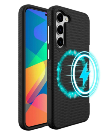 Galaxy S23 FE Wireless Charging Dual Layer Case - BLACK (Only Ground Shipping)