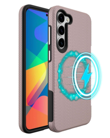 Galaxy S23 FE Wireless Charging Dual Layer Case - ROSE GOLD (Only Ground Shipping)