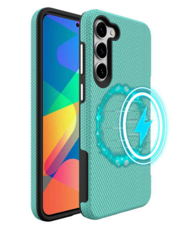 Galaxy S23 FE Wireless Charging Dual Layer Case - TEAL (Only Ground Shipping)