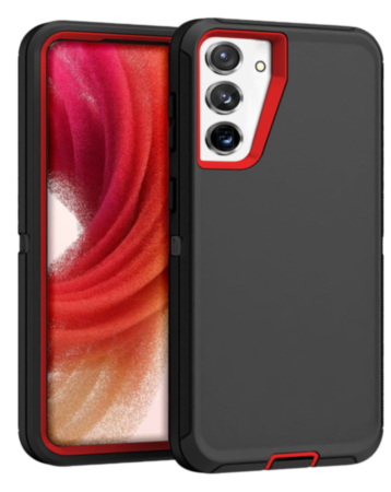 Heavy Duty Case for Galaxy S25 Plus / S24 Plus (BLACK & RED) (Only Ground Shipping)