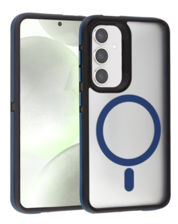 Galaxy S25 Plus Magsafe Dual-Color TPU Matte Case - DARK BLUE (Only Ground Shipping)