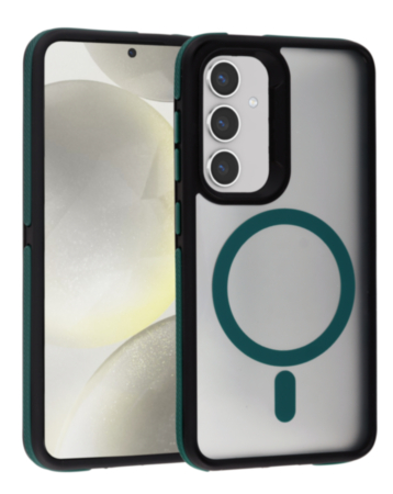 Galaxy S25 Plus Magsafe Dual-Color TPU Matte Case - DARK GREEN (Only Ground Shipping)