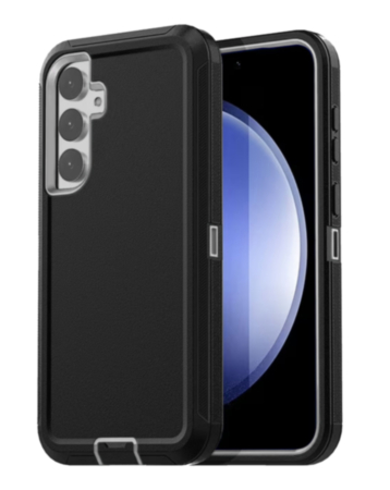 Heavy Duty Case for Galaxy S26 (BLACK & WHITE) (Only Ground Shipping)