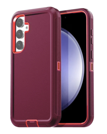 Heavy Duty Case for Galaxy S26 (MAROON & RED) (Only Ground Shipping)