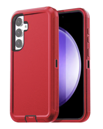 Heavy Duty Case for Galaxy S26 (RED & BLACK) (Only Ground Shipping)