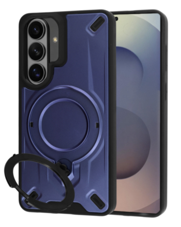 Galaxy S26 Rugged Magnetic Armor Case - NAVY BLUE (Only Ground Shipping)