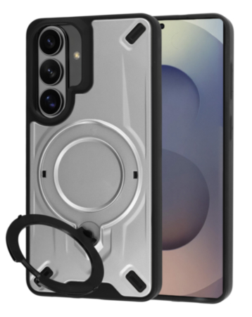 Galaxy S26 Rugged Magnetic Armor Case - SILVER (Only Ground Shipping)