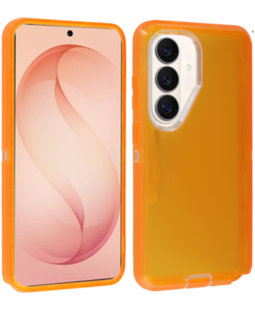 Transparent Shockproof Case - ORANGE for Galaxy S26 (Only Ground Shipping)
