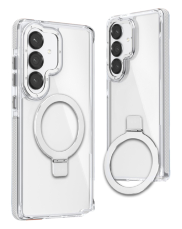 Galaxy S26 Thin Magnetic Clear Case with Camera Stand Kickstand - CLEAR (Only Ground Shipping)
