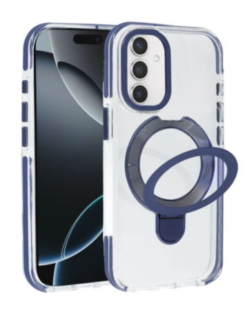 Magnetic Circle Stand with MagSafe Case for Galaxy S26FE (BLUE) (Only Ground Shipping)