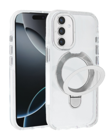 Magnetic Circle Stand with MagSafe Case for Galaxy S26FE (CLEAR) (Only Ground Shipping)