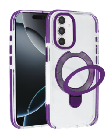 Magnetic Circle Stand with MagSafe Case for Galaxy S26FE (PURPLE) (Only Ground Shipping)