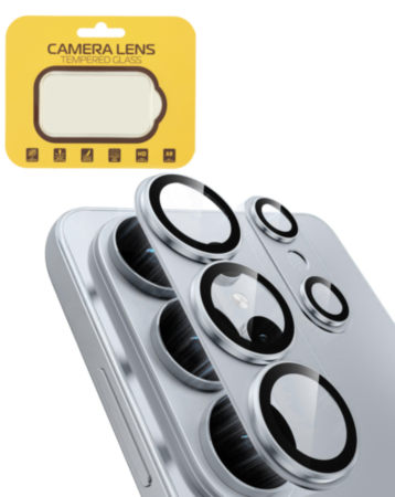 Metal Camera Lens Protector with Tempered Glass for Galaxy S26 Ultra (Silver Shadow)