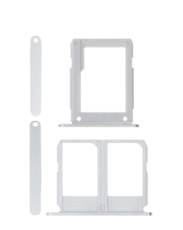 Dual Sim Card Tray (BLACK) for Galaxy A9 Pro (A910 / 2016) (2 Piece Set)