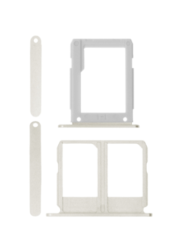 Dual Sim Card Tray (GOLD) for Galaxy A9 Pro (A910 / 2016) (2 Piece Set)