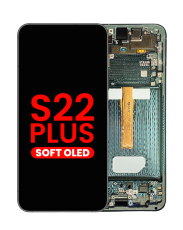OLED Assembly with Frame for Galaxy S22 Plus (S906) (Green) (Aftermarket Plus Soft)