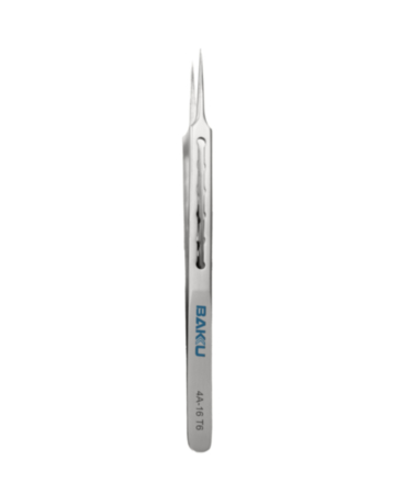 BAKU 4A-16 T6 Non-Magnetic Stainless Steel Tweezers for Cutting Jumper Wires