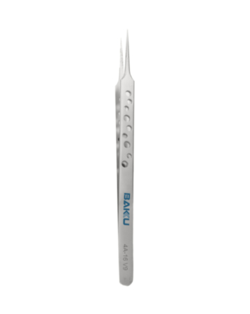 BAKU 4A-16 V9 Non-Magnetic Stainless Steel Tweezers for Cutting Jumper Wires