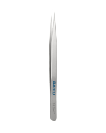 BAKU SS SA-17 Non-Magnetic Stainless Steel Tweezers for Cutting Jumper Wires