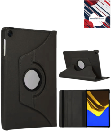 360 Degree Rotating Swivel Stand Case - BLACK for Galaxy Tab A9 Plus 2023 (11") / Tab A11 Plus 2025 (11") (Only Ground Shipping)