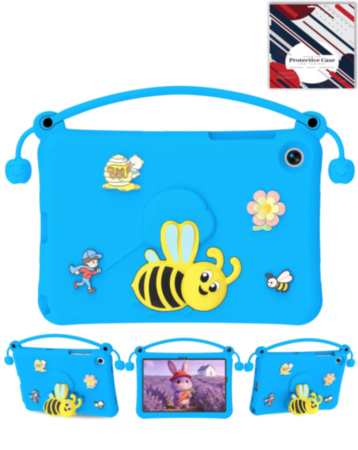Kids Shockproof Tablet Case with Bee Handle Stand (NAVY BLUE) for Galaxy Tab A9 Plus / Tab A11 Plus (Only Ground Shipping)