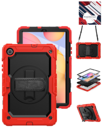 Silicone Hard Case for Galaxy Tab A9 Plus 2023 (11") (X210, X216, X218) / A11 Plus 2025 (11") (X230, X236) - (RED) (Only Ground Shipping)
