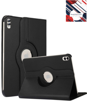 360 Degree Rotating Swivel Stand Case - BLACK for Galaxy Tab S10 Ultra / S9 Ultra / S8 Ultra (14.6") (Only Ground Shipping)