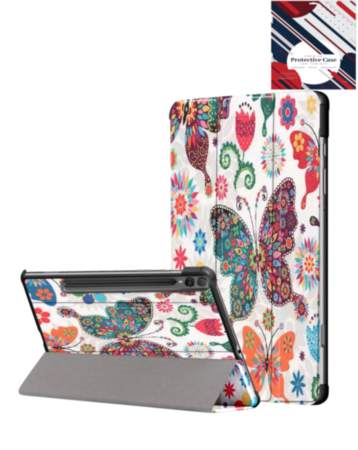 Old Style Notebook Design Case - BUTTERFLY for Galaxy Tab S10 Ultra / S9 Ultra / S8 Ultra (14.6") (Only Ground Shipping)