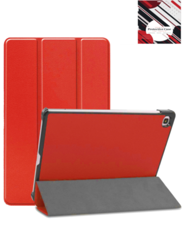 Smart Shockproof Stand Case for Galaxy Tab S6 lite 10.4" - RED (Only Ground Shipping)