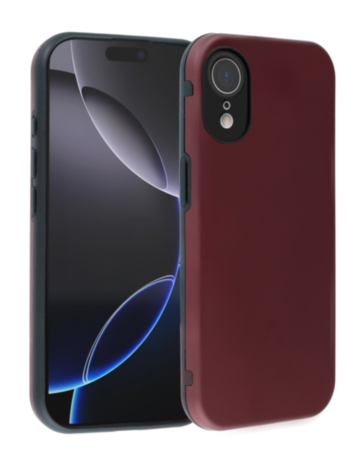 Full Cover New Design Silicone Case (Burgundy) for iPhone XR (Only Ground Shipping)
